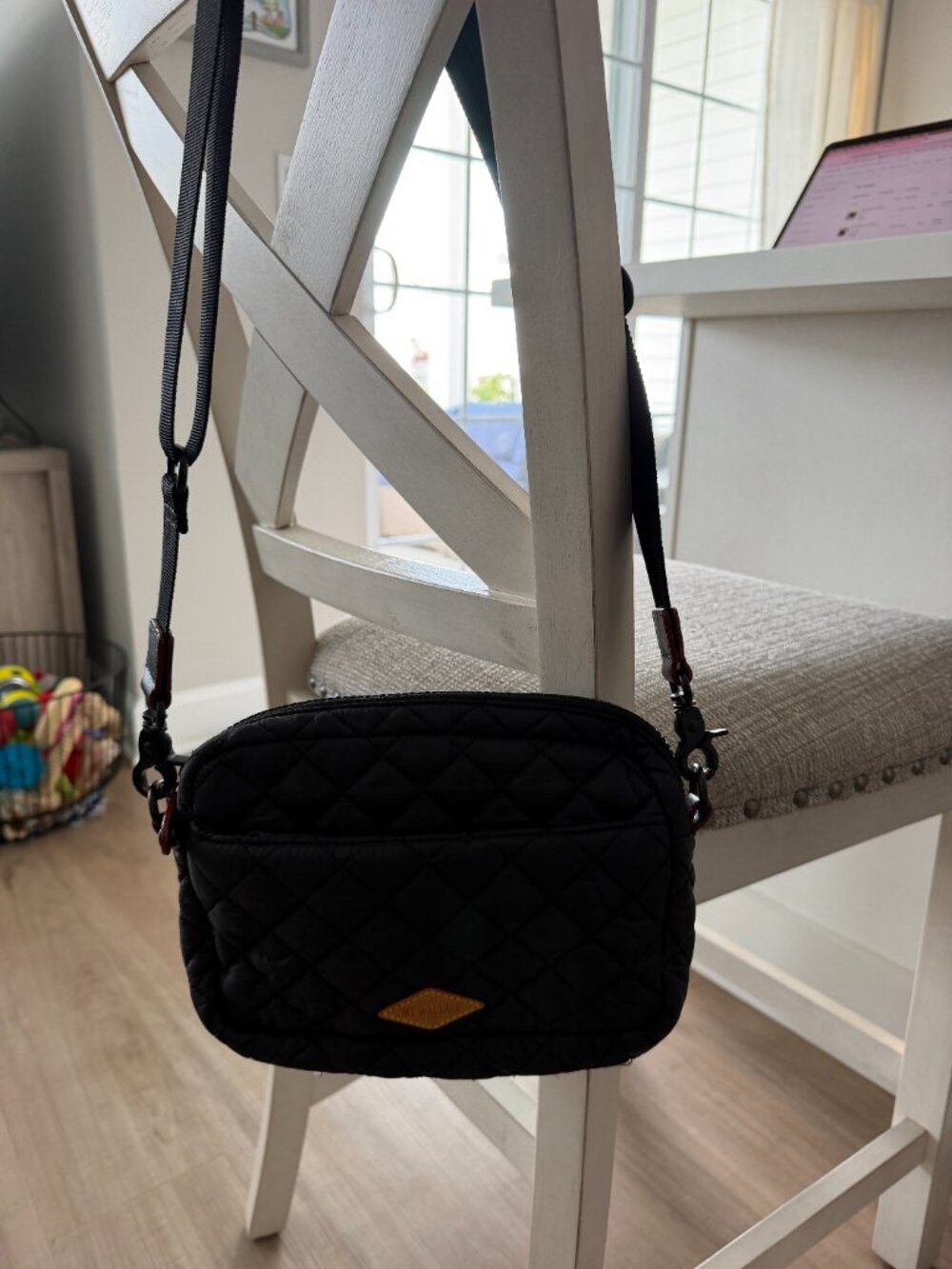 MZ Wallace Small Metro Quilted Black Nylon Camera Crossbody Bag - Picture 5 of 10